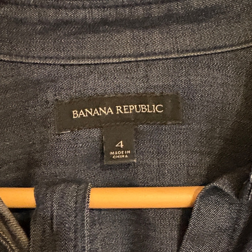 Banana Republic Navy Denim Dress - Picture 2 of 5
